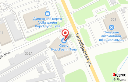 Сервисный центр КорсГрупп на Октябрьской улице на карте