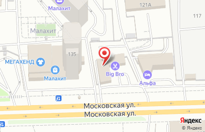 Мужская парикмахерская Барбершоп Big Bro на Московской улице на карте