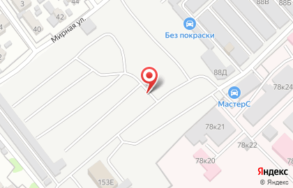 Автостоянка ВОА на Мирной улице на карте