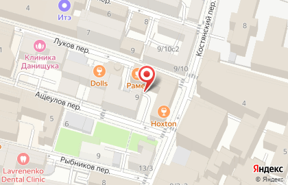 QIWI Post в Ащеуловом переулке на карте