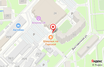 Киоск по продаже фруктов и овощей в Новосибирске на карте