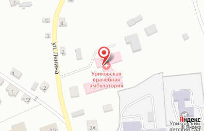 Врачебная амбулатория, с. Урик на карте