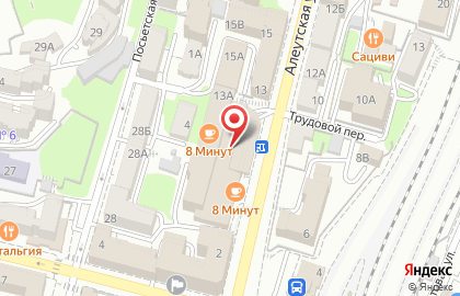 Социальный коммерческий банк ПримСоцБанк на Алеутской улице на карте