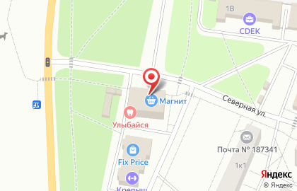 Супермаркет Магнит на Набережной улице на карте