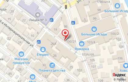 Магазин спортивных товаров в Астрахани на карте