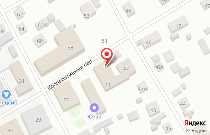 Торгово-сервисная компания М-СтандАРТ в Кооперативном переулке на карте