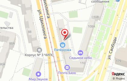 ЦЕНТР БЕНЗОТЕХНИКИ на улице Цвиллинга на карте