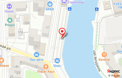 Автостоянка в Калининграде на карте