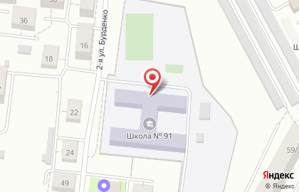 Средняя общеобразовательная школа №91 на площади Карла Маркса на карте