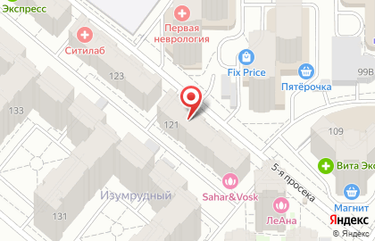Салон депиляции Sahar & Vosk в Октябрьском районе на карте