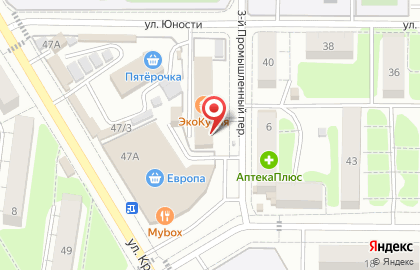 Шаурма на районе на улице Менделеева на карте