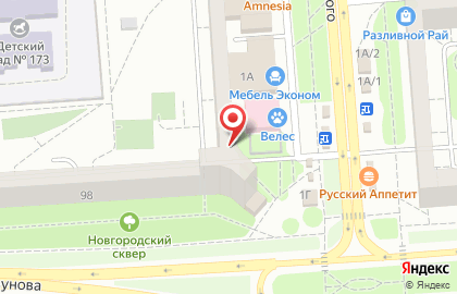 Библиотека №13 на улице Владимира Невского на карте