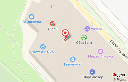 Автоматизированный пункт выдачи товаров PickPoint на Полюстровском проспекте на карте