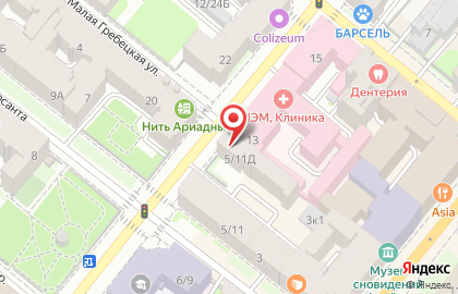 Фаэтон в Петроградском районе на карте