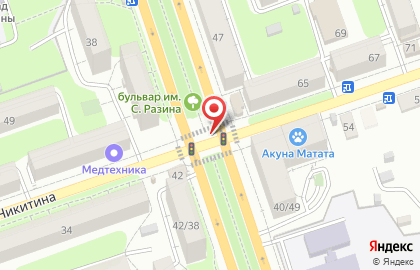 Пресс-маркет Союзпечать на Степана Разина на карте