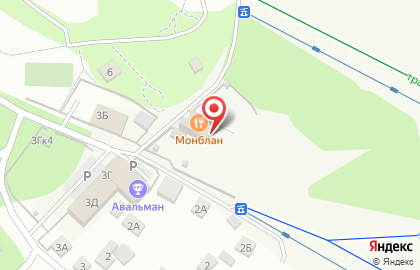 Шатер Монблан на карте