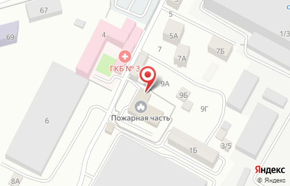 Пожарно-спасательная часть №13 по прикрытию Кировского района на карте