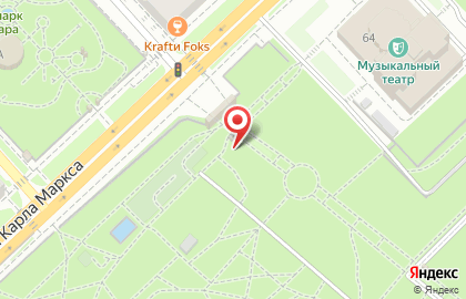 Киоск по продаже фастфудной продукции на улице Карла Маркса на карте