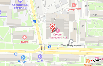 Общежитие в Ростове-на-Дону на карте