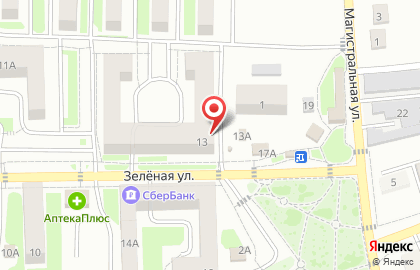 Магазин разливного пива Хмель на Зелёной улице, 13 на карте