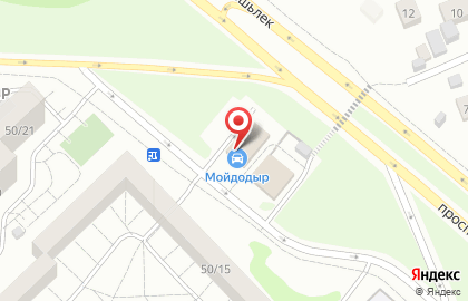 Автомойка Мойдодыр на проспекте Яшьлек на карте