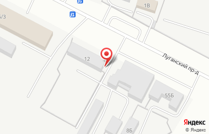 Торговая компания ХимТрейд на Луганской улице на карте