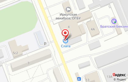 Супермаркет Слата в Иркутске на карте