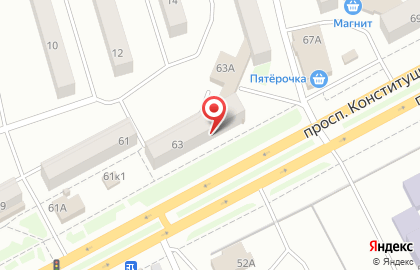 Фирменная торговая сеть Агрофирма Боровская на улице Конституции на карте