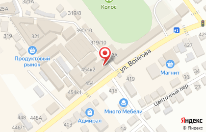 Магазин Новострой на улице Войкова на карте