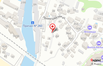 Ресторан Сатурн на улице Ленинградской на карте