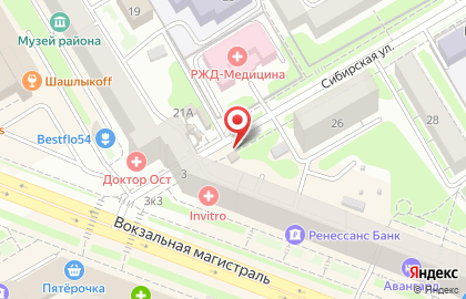 Хлебный киоск Хлебная столица на Сибирской улице, 26 к 1 киоск на карте