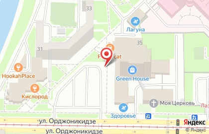 Туристическое агентство Интурсервис на улице Орджоникидзе на карте