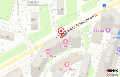 Преображение на улице Маршала Тухачевского на карте