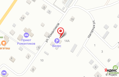 Турбаза Велес на карте