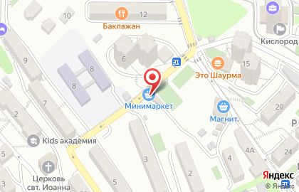 Продовольственный магазин, ИП Барышева О.С. на карте