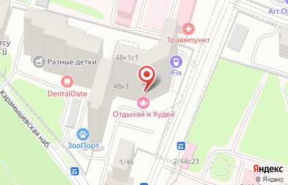 Ортопедический салон ОРТЕКА на Карамышевской набережной на карте