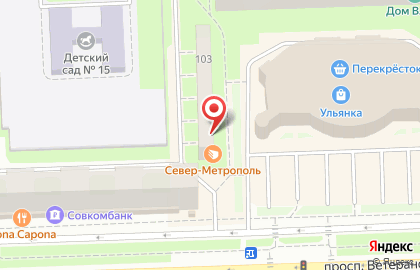 Ювелирный магазин и мастерская 585*Золотой на проспекте Ветеранов на карте