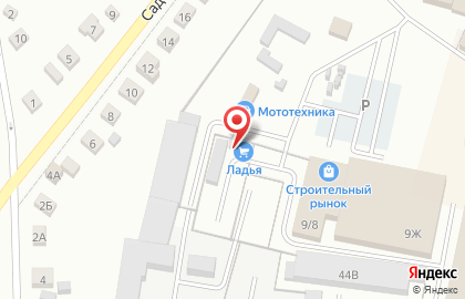 Компания по продаже кровельных и фасадных материалов Ладья на улице Орджоникидзе на карте