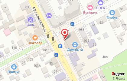 Терминал Промсвязьбанк на Московской улице на карте
