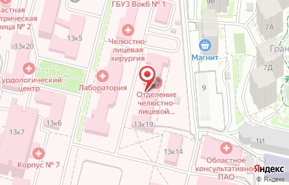 Волгоградская Областная Клиническая Больница № 1 на Ангарской улице, 13 на карте