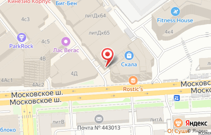 Торгово-офисный центр Скала в Октябрьском районе на карте