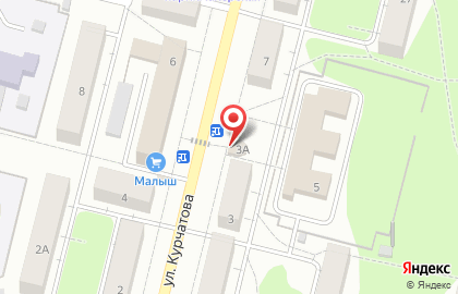 Салон связи МегаФон на улице Курчатова на карте