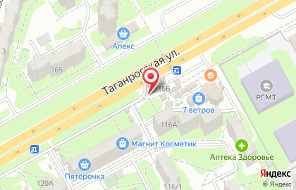 Продуктовый магазин на Таганрогской 116а/1 на карте
