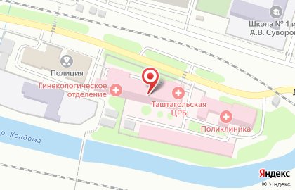 Больница Районная больница на карте