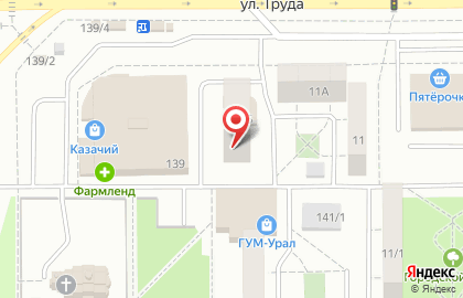 Юридическая компания в Челябинске на карте