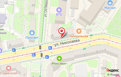 Магазин медицинских товаров Медтехника-Смоленск на улице Николаева на карте