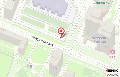 Автостоянка на проспекте Просвещения, 47Б на карте
