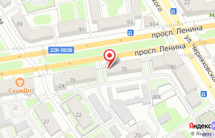 Магазин Крепёж Плюс на проспекте Ленина на карте