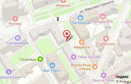 Магазин Европейский трикотаж на улице Максима Горького на карте