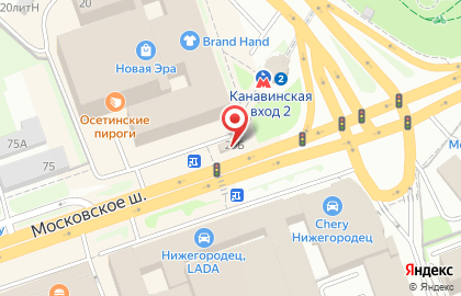 Продуктовый магазин Эра на Сормовском шоссе на карте